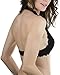 ToBeInStyle Women's Sheer Lace Halter Top Bralette - Black - Medium