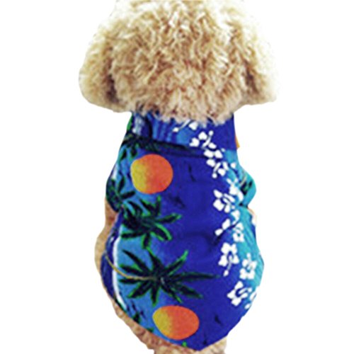 PanDaDa Dog Cat T Shirt Pet Clothing Shirt Puppy Clothes Summer Apparel Beac...