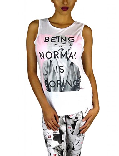 Marilyn Monroe Womens Muscle Tank White