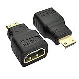 HDMI ミニ アダプター男性女性 HDMI コネクタの Caxico 2 パック