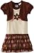 So La Vita Girls 2-6X Flower And Dots Dress With Hot Fixed Stones