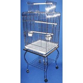 Brand New Parrot Bird Cage Cages Play w/ Stand 20x20x58