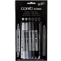 COPIC Marker ciao 5+1 Set, Graut&ouml;ne VE=1