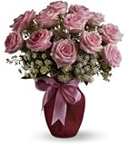A Dozen Pink Roses and Lace - B0012BFG9Q