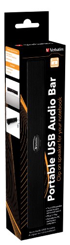 Verbatim USB Audio Bar Portable Notebook Lautsprecher, schwarz Preisvergleich