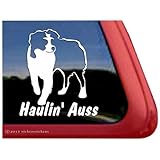 Haulin' Auss ~ Australian Shepherd High Quality Aussie Window Decal Sticker