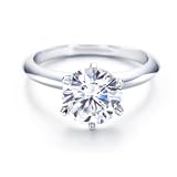 Bling Jewelry Designer Inspired Solitaire 3.5 ct. CZ Bridal Engagement Ring
