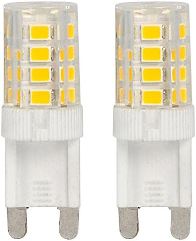 ACCKA 2-Pack Mini G9 LED 3W 110V-130V AC Warm White LED Light Bulbs 20W Incandescent Bulb Equivalent 2700K