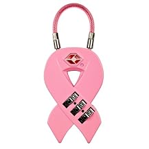 National Breast Cancer Foundation Pink Ribbon Cable Lock - Belle Hop Pink