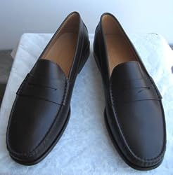 Tod's Men Leather Penny Loafers Chocolate Brown 9 US Size 10