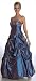 Strapless Elegant Bridesmaid Formal Prom Gown Dress