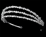 IMAGE OF Wedding Tiara Bridal Headband Triple Strand Crystal 214