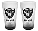 Oakland Raiders Frosted Pint Glass (16-Ounce, Set of 2)
