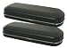2 Eyeglass Cases (Black) with Neck Lanyards and Cleaning Cloths
