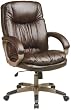 Executive Glove Soft Leather Chair In Rust Finish By Office Star