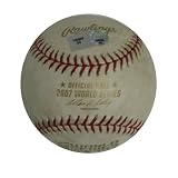 BOSTON RED SOX GAME USED 2007 WORLD SERIES GAME 4 BASEBALL MLB AUTHENTICATED