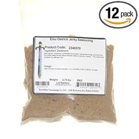 Excalibur Emu Ostrich Jerky Seasoning, 12-Ounce Units (Pack of 12)