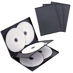 ロアス DVDケース 6枚収納 x 3セット ブラック DVD-A008-3BK