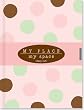 Polka Dots Locking Journal: My Place, My Space (Notebook, Diary) (2nd Gen Lock!)