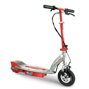 Razor E125 Electric Scooter (Black and Red) by