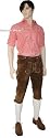Trachten Lederhose Rindsvelour Oktoberfest Ohne Stickerei Kastan.Braun