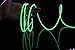 RioRand Neon Glowing Strobing Electroluminescent Light El Wire w/ Battery Pack for Parties, Halloween Decoration (Green, 15ft)