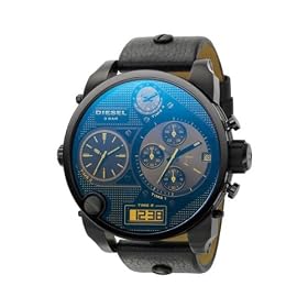 Diesel Men's S.B.A Watch DZ7127 With Black Leather Strap