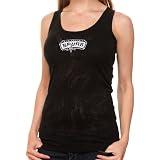 NCAA San Antonio Spurs Ladies Black Epic Burnout Sleep Tank Top (Medium)