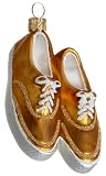 Ornaments To Remember Boat Shoes (cappuccino) Hand-Blown Glass Ornament