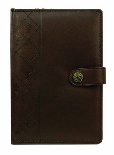 Markings by C.R. Gibson Debossed Italian Leatherette Journal - Brown (MJ16-6119)