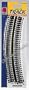 Life Like HO Scale Code 100 18in Radius Curved Track Steel : 8602