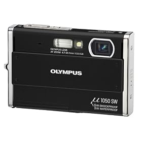Olympus Mju 1050SW Digital Camera - Midnight Black (10.1MP, 3x Optical Zoom) 2.7 inch LCD