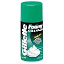 Gillette Foamy Shave Cream, Aloe &amp; Allantoin, 11-Ounce Bottle (Pack of 12)
