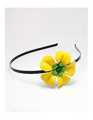 Flower Hair Band In White Base