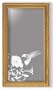 Decorative Framed Mirror Wall Decor With Hummingbird Etched Mirror - Hummingbird Decor - Unique Hummingbird Gift Ideas - Ready To Hang - 15'' w x 27'' h