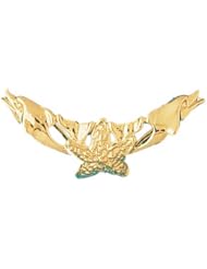 Dazzlers Solid 14 karats gold Dolphin Charm Pendant Available in three colors from jewelsberry (weights: 4.6 grams only)