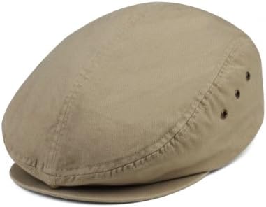 Infinity Selections Unisex Washed Canvas Ivy Cap-Holmes-11120043-Khaki-One Size