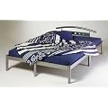Metallbett Sandy 180x200cm inkl. Lattenrost - Farbe: silber -