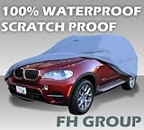41xOwoHlmUL. SL160  FH 602SUV FINAL SALE No Return/Exchagne, 100% Waterproof Car Cover for SUV, Hatchback, Wagon and Minivan, PVC + Non woven Material,Sizes XXL Fit Overall Length 196 220, No Secure Strap Included