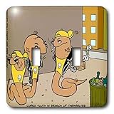 Londons Times Funny Animals Cartoons - Bad Snakes Cobra Youth - Light Switch Covers - double toggle switch