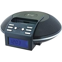 Isonic Alarm Clock Radio with Remote Control for iPod and MP3 Players