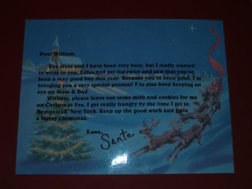 Santa Letter Personalized With Childs' Name Fitted In A 8X10 Matte Frame! Order Today!!!