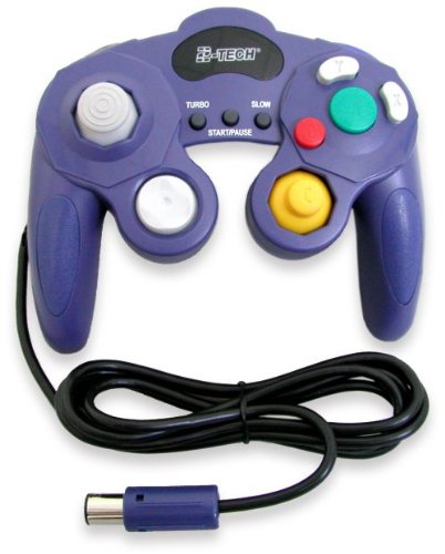 Childrens Toyshop  Video Games : Controller in purple rubberized for Gamecube
