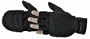 Manzella Men's Cascade Convertible Gloves (Black, Medium)
