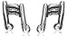 Jo For Girls Silver Musical Note Stud Earrings