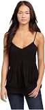 Velvet  Women's Marieta01 Spaghetti Strap Top,Black,X-Large