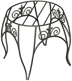 Plant Stand With Finial Black