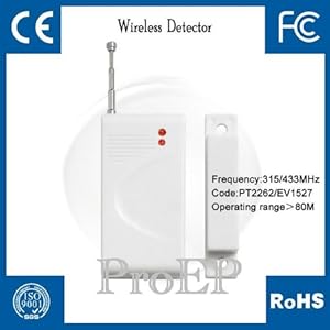 4 X Wireless Door Window Gap Magnet Sensors for 315/433MHz Security Alarm System