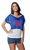 Kansas Jayhawks Women's Royal Cropped Top Mesh Jersey