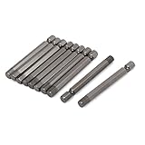 uxcell　六角ドライバービット　磁気　六角シャンク　6.3ｍｍ　ロング　65mm　10個入り
